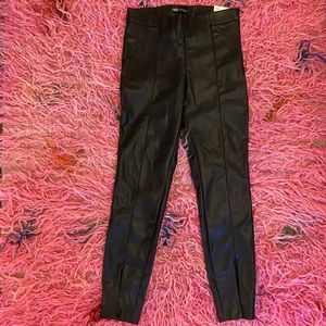 ZARA NWT Leather Leggings